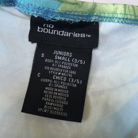 Vintage Y2K No Boundaries Skirt Small Floral Stretch Tropical Hawaiian Swim Surf - Picture 4 of 12